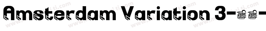 Amsterdam Variation 3-常规字体转换